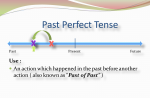 Past perfect tense