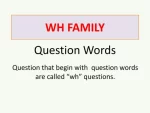 WH Family Words