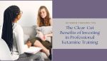 Therapist and client during a professional ketamine training session
