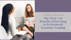 Therapist and client during a professional ketamine training session