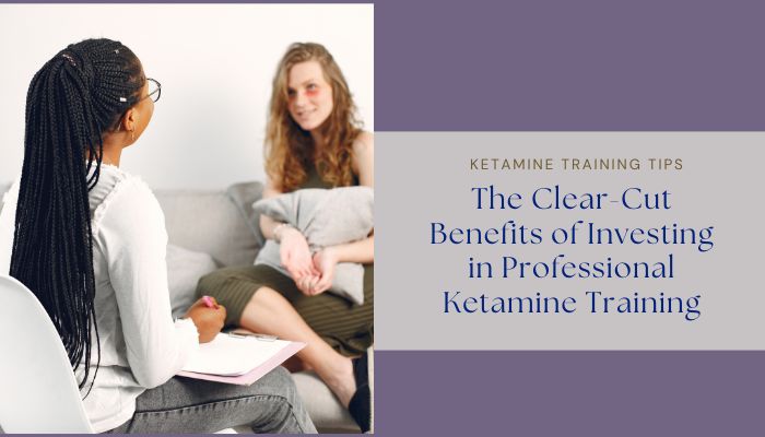 Therapist and client during a professional ketamine training session