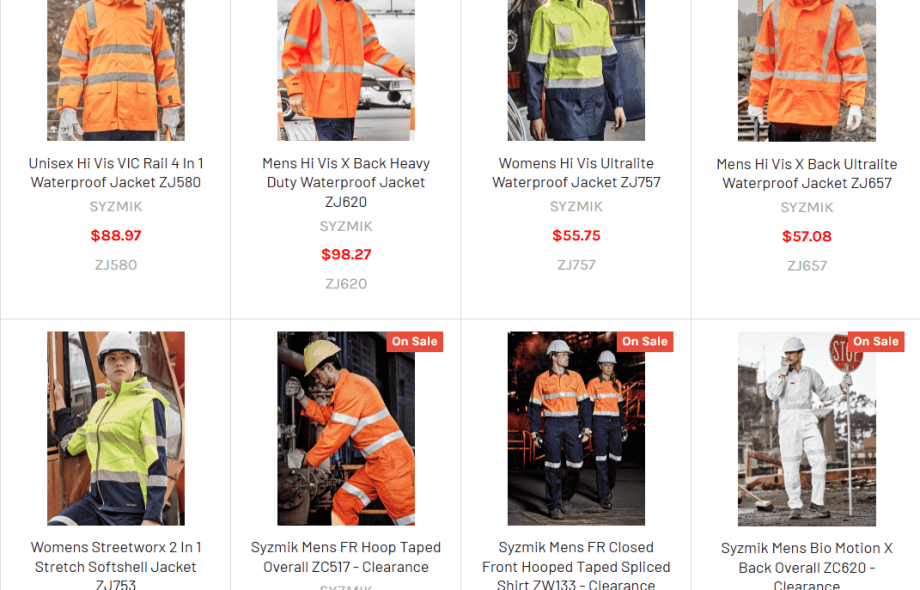 Hi Vis clothing