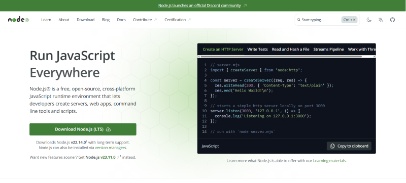 nodejs