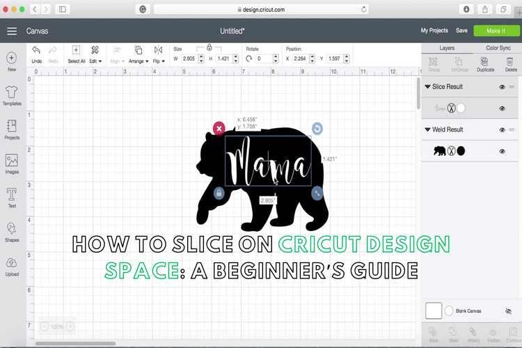 how to slice on cricut