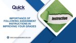 Following Assignment Instructions For Better Grades