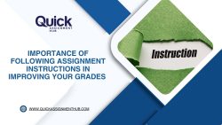 Following Assignment Instructions For Better Grades