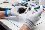Technician replacing