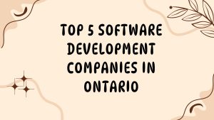 Top 5 Software Development Companies in Ontario