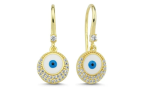 Silver drop earrings