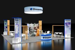 40x40 trade show booth